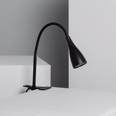Lampa z Klamrą Czarna Abruzzo Vincenzo GU10