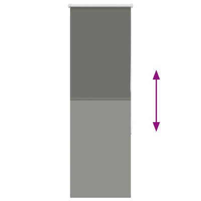 Roleta zaciemniająca szara 55x150 cm Szerokość tkaniny 50,7 cm