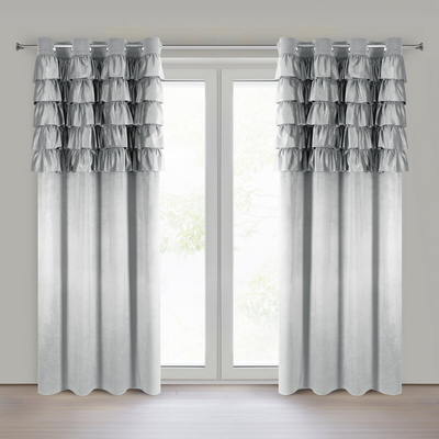 Zasłona Aura srebrna 140x250