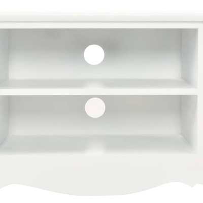 vidaXL Szafka pod TV, biała, 120 x 30 x 40 cm, drewniana