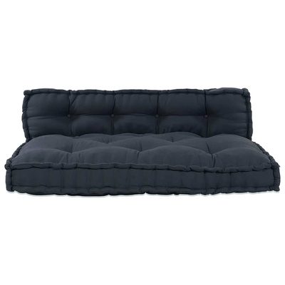 Poduszka do sofy paletowej 2 pcs antracytowy 120 x 80 x 38 cm