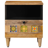 Szafka Nocna Naturalny 40 x 33 x 46 cm Drewno z mango