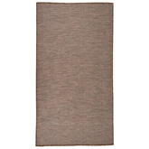 vidaXL Dywan zewnętrzny o płaskim splocie, 80x150 cm, brązowy