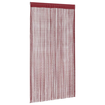 Zasłony sznurkowe, 2 sztuki, 140 x 250 cm, burgundowe
