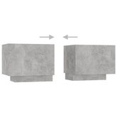 vidaXL Szafka pod TV z oświetleniem LED, szarość betonu, 260x35x40 cm