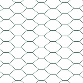 Ogrodzenie heksagonalne 1,6 x 100 m PVC zielony