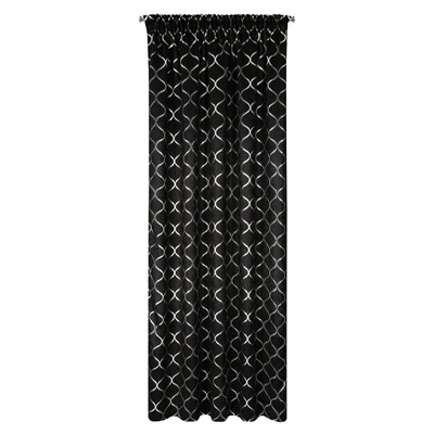 Zasłona Mili czarna 140x270