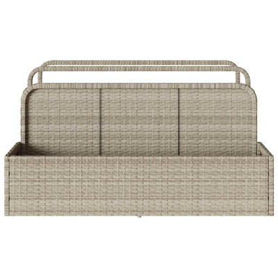 Poolside Float Storage Jasnoszary 110x100x57 cm Polirattan