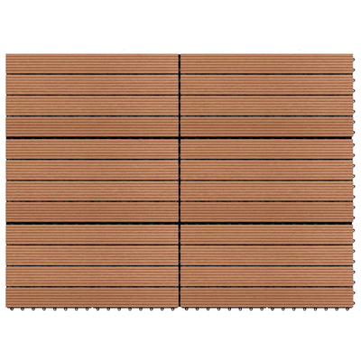 Płytka Tarasowa 6 pcs Brązowy 60 x 30 cm