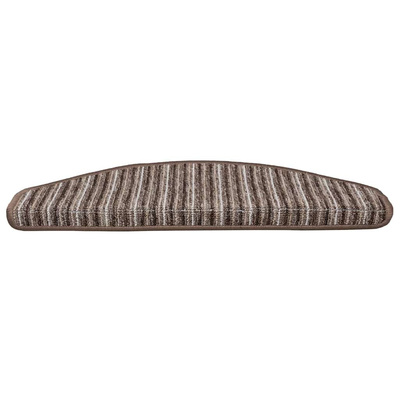 Samoprzylepne maty na schody 15 pcs Brązowy 65 x 21 x 4 cm