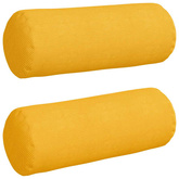 Poduszki Wałkowe 2 pcs Jasnożółty ? 25 x 70 cm