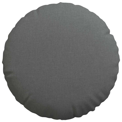 Poduszki na siedziska 2 pcs Ciemnoszary ?50 x 19 cm tkanina