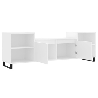 vidaXL Szafka pod TV, biała, 80x36x50 cm, materiał drewnopochodny
