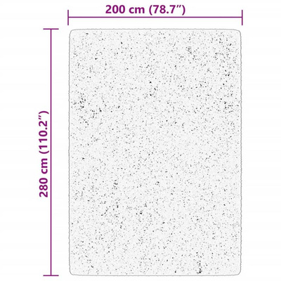 vidaXL Dywan HUARTE z krótkim włosiem, czerwony, 200x280 cm