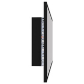 vidaXL Lustro łazienkowe z LED, czarne, 90x8,5x37 cm, akryl