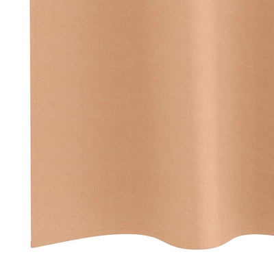 Firany blackout z kółkami 2 pcs Jasny Brąz 225 x 140 cm