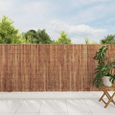 Płot z kory 400 x 125cm Kora Brązowy