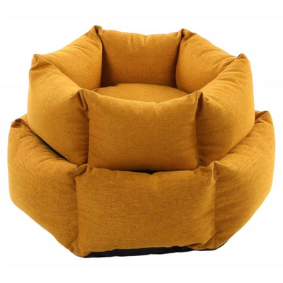 FLAMINGO Legowisko Ziva, sześciokątne, z suwakiem, 60x20 cm, ochra