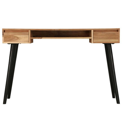 vidaXL Biurko z litego drewna akacjowego, 118 x 45 x 76 cm