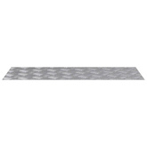 Stopień Prostokątny 2 pcs Srebrny 80 x 30 cm Aluminium