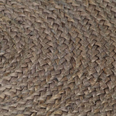 vidaXL Ręcznie robiony dywanik z juty, okrągły, 90 cm, szary