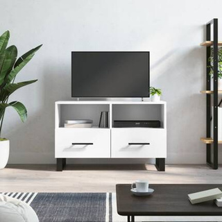 vidaXL Szafka pod TV, biała, 80x36x50 cm, materiał drewnopochodny wariant 13