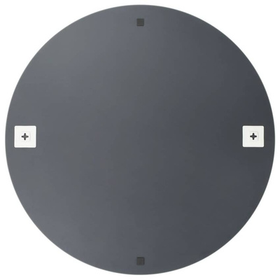 vidaXL Lustro ścienne z lampkami LED, bez ramy, okrągłe, szklane
