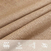Żagiel przeciwsłoneczny, 160 g/m?, taupe, 4,5x4,5x4,5m, HDPE