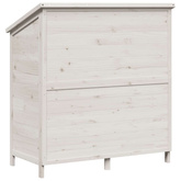 Shed ogrodowy Biały 106 x 56 x 113,5 cm Drewno Świerkowe