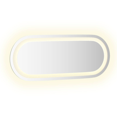 Lustro łazienkowe LED przezroczysty 50 x 20 cm szkło hartowane