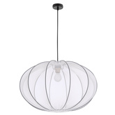 Lampa wisząca z abażurem Mellow siateczkowy biały 60 cm do salonu