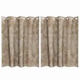 Zasłony z weluru 2 pcs szampański 140 x 140 cm Aksamit
