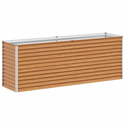Podniesiona rabata ogrodowa 195 x 50 x 68 cm Stal Galwanizowana
