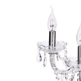Cristallo lampa wisząca chromowy 8x40W E14 transparentny 38-30337