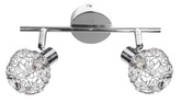 Lampa sufitowa Collar listwa regulowana 2-punktowa do korytarza metalowa