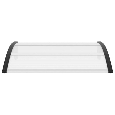 Daszek nad drzwi, czarno-przezroczysty, 120 x 75 cm, PC