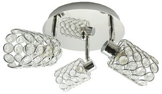 Lampa sufitowa York spot regulowana 3-punktowa do salonu metalowa