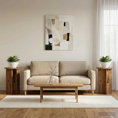 Stojak na rośliny 2 pcs Stare drewno ?40 x 60 cm