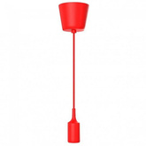 OPRAWA SILIKONOWA LAMPA WISZĄCA LOFT CZERWONA E27 1M