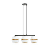 Lampa wisząca  MALIA 3 WHITE/GOLD