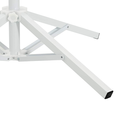 Stojak na parasol Biały Stal dla 25-32 mm Słup