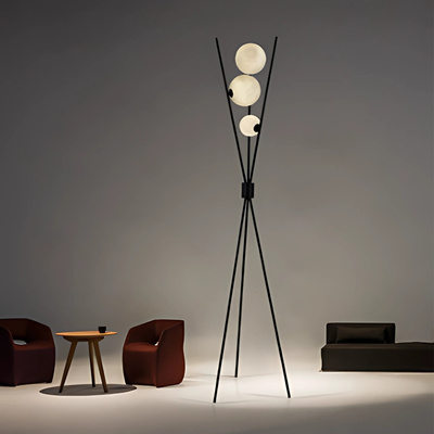 Lampa podłogowa Abigali Goliat G9x3 165cm nowoczesna czarny