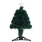Sztuczna choinka z LED i stojakiem, 64 cm, włókno optyczne