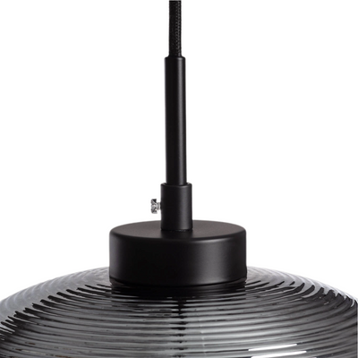 Lampa wisząca szklana szara E27 Abruzzo Bonzo