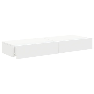 vidaXL Szafki telewizyjne z LED, 2 szt., białe, 60x35x15,5 cm