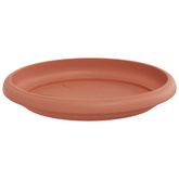 Okrągły Talerzyk Kwiatowy 6 pcs Czerwony ceglasty ? 14 x 2 cm