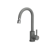 Quadron | AERATOR PERLATOR | STAL SZCZOTKOWANA | obrotowy z funkcją przełączenia strumienia wody na tryb prysznicowy | gwint M22 | wymiary: 4,9 x 2,8 cm