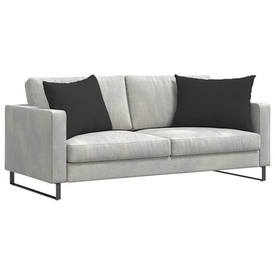 Poduszki na sofę 2 pcs Czarny 70 x 50 cm tkanina