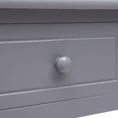 vidaXL Biurko, szare, 110 x 45 x 76 cm, drewniane