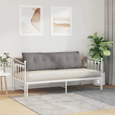 Poduszka na plecy Ciemnoszary 160 x 19 x 50 cm tkanina